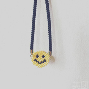 笑脸款日本古董珠项链手链DIY